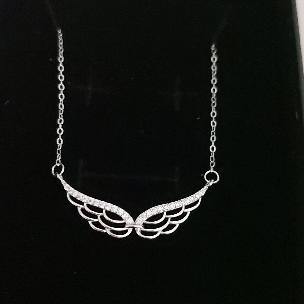 925 Sterling Silver Wings Necklace